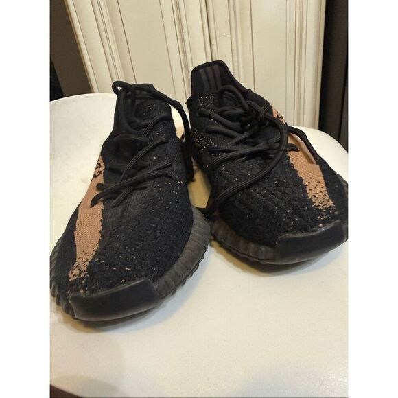 Adidas Yeezy Men\'s Boost 350 V2 Lace Up Low Top Sneaker Shoes Black Size 6 main image 15